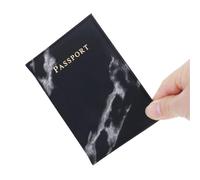 MZYFDC Portapassaporto, accessori da viaggio, portadocumenti, porta carte di credito, portafogli da lavoro, for donne e uomini(Black)