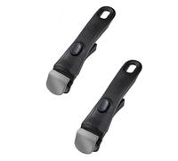 MZYFDC Set di pentole antiscottatura bianche e grigie con manici staccabili, manico universale ricambio for multiuso Per Stoviglie, Impugnatura Anti-Scottatura(2PCS Black)