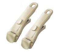 MZYFDC Set di pentole antiscottatura bianche e grigie con manici staccabili, manico universale ricambio for multiuso Per Stoviglie, Impugnatura Anti-Scottatura(2pcs Beige)