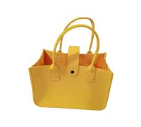 MZYFDC Shopping Felt Bag Organizer Insert Travel Handbag Lady Cosmetic Female Tote Fruit Bags Per Gite All'aperto, Picnic, Shopping(Yellow)