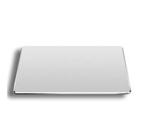 MZYFDC Tappetino Mouse Tappetino for Mouse in Metallo di Alluminio, Duro, Liscio, Opaco, Sottile, Antiscivolo, Impermeabile, Controllo rapido e preciso, for Ufficio e casa(Silver,180X160mm)