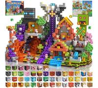 Mzyxxel Costruzioni Magnetiche per Bambini 2CM 3+ Giochi Cubi Magnetici, Blocchi Building Blocks Giocattoli Montessori a Partire da 3 4 5 6 7 8 9 10 11 12 Anni (fiume)