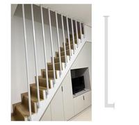 MZZKFC Balaustre per scale Montanti Per Scale Personalizzabili In Bianco, Nero O Oro, Corrimano Per Scale Domestiche Per Prevenire Le Cadute, Colonne Per Balaustre(1pc White,155cm/5.1')