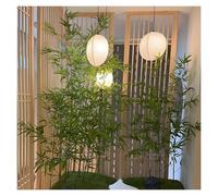 MZZKFC bambù Piante Alberi Artificiali Altezza della Combinazione Libera del Recinto della Privacy di bambù Artificiale, Simulazione Commerciale 1,2-2,5m, 10 100 Confezione(40 Sticks,2.5m/98.4 inch)