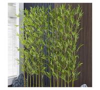 MZZKFC bambù Piante Alberi Artificiali Pianta di bambù Artificiale per La Privacy, Pianta di bambù Finta con Foglie di Seta Criptate per Decorazioni Fai da Te Esterni Giardino(5 PCS,1.8m/5.9 ft)