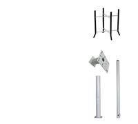 MZZKFC Palo per Telecamera di Sicurezza Pannelli Solari/Telecamera Montaggio Staffa Palo, 2 2,5 3 3,5 4 4,5 5 6m Montaggio Sorveglianza Post Stand, Sorveglianza Stand con 40cm(A,19.7 ft/6 m)