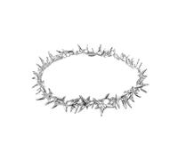 MZZYG Corona Corona di Spine Punk Gotico Copricapo Unisex Cosplay Metallo Hip Hop Corone Imperiali Argento Colore Gioielli Regalo di Compleanno Accessori