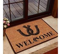 N/A Zerbino Ingresso Casa Regalo di Benvenuto a Ferro di Cavallo per Gli Amanti dei Cavalli Design zerbino Home Decor Regalo casa Nuova