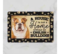N/Ａ Zerbino Ingresso Casa Una casa Non è Una casa Senza zerbino Bulldog Inglese Regalo casa Nuova