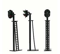 N.1 SEMAFORO per MODELLISMO CLASSICO per BINARI ALTEZZA mm.60 12V a 2 COLORI LED VERDE e ROSSO per SCALA-N e HO