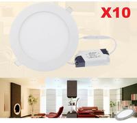 N.10 Faro LED 12 cm faretto rotondo incasso Bianco freddo calda caldo 120 220v