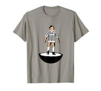 n.10 Michel Platini bianconero giocatore Subbuteo anni '80 Maglietta