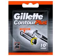 n. 10 ORIGINALI lamette GILLETTE CONTOUR PLUS ricariche rasoio testine lame