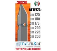 N°10-Palo Paletto Zincato Paletti a T per Recinzione Rete Metallica Zincata