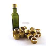 N°100 TAPPI CAPSULE in plastica autosigillanti 24x15 per marasca da 100ml olio