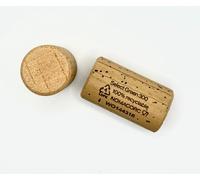 N°100 TAPPI NOMACORC® SELECT GREEN 300 (44x24) PER VINI BIANCHI ROSSI E ROSATI