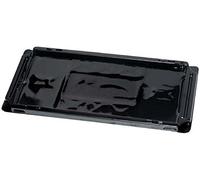 N. 100 TRAPPOLE COLLANTI PER RATTI E TOPI VASCHETTE PLASTICA NERA 25x12x1,5 CM