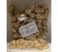 N°1000 Tappi sughero agglomerato 24x40 per bottiglie bordolesi grappolo vino
