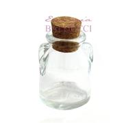 N°12 Vasetti Bomboniere mod."Anfora" in vetro da 60 ml tappo sughero