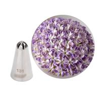 N. 131 Utensile da forno con punta a fiore a 6 petali in acciaio inossidabile, ugello decorativo anima a denti for torte, biscotti e crema pasticcera Consigli di pasticceria