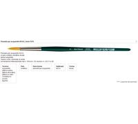 N°14 Serie 1570 Pennello Per Acquerello Nova In Pelo Sintetico Extrafine Dorato