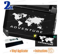 n.2 Adesivi mappa del mondo universali compatibili con valigie moto