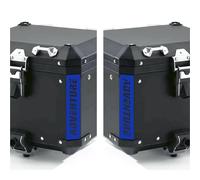 n.2 ADESIVI RIFRANGENTI compatibile con/sostitutivo per BMW Motorrad R 1200 1250 1150 F 800 650 F700 GS A R1200GS R1200 per Touratech Motorcycle Aluminium Panniers Top Case (blu)