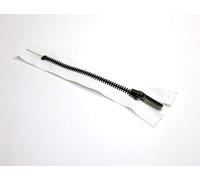 N. 2 Cerniere Metallica Non divisibile Larghezza 5 mm Fettuccia in Cotone (Bianco, 11 cm)