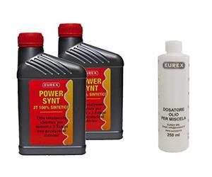 N.2 CONFEZIONI OLIO MOTO 2 TEMPI EUREX POWER SINT LT 1 (Totalmente sintetico) + MISURINO DOSATORE CON TAPPO IN OMAGGIO