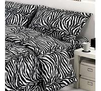 n. 2 coppia federe cuscino 50x80 cm - federa per guanciale zebrate zebra