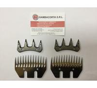 N 2 Coppie di pettini PER TOSATRICI PER OVINI SET 13/4 WELLINGTON 4 PEZZI