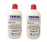 N°2 FLACONI TEKSIL POLIFOSFATI LIQUIDI CHE ESPLICANO UN EFFETTO COMBINATO ANTICORROSIVO E ANTICALCAREO SULLE ACQUE POTABILI CHE PRESENTANO UNA DUREZZA MEDIO-ALTA