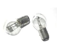 N.2 Lampade/lampadine 12V-45/40W biluce BA 20D Compatibili con Vespa Moto Enduro Per Fanale Anteriore