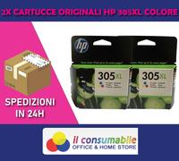 N. 2 ORIGINALI HP 305XL COLORE 3YM63AE HP DeskJet Plus 4110 DeskJet 2720