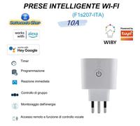 N.2 PEZZI PRESA SMART AMAZON ALEXA GOOGLE ASSISTENTE VOCALE INTELLIGENTE WIFI