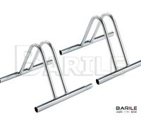 N°2 Rastrelliera Portabici a Pavimento Modulare In Acciaio Zincato (2 Bici)