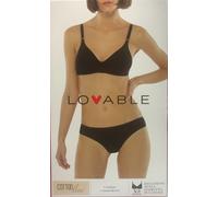 Lovable Reggiseno senza Ferretto Pacco da 2 Cotton Line Donna x2, Nero, 40 / 6B