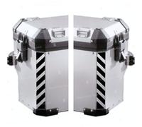 N.2 RIFRANGENTI ADESIVI compatibile con/sostitutivo per BMW MOTORRAD Motorcycle Aluminium Panniers per VALIGIE LATERALI MOTORRAD (Black 071)