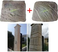 N. 2 STAMPI per intonaco stampato FINTA PIETRA muro stampato cemento stampato