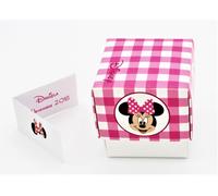 N.20 SCATOLA BOMBONIERA CON APERTURA FLEUR PORTACONFETTI INSERTO DISNEY MINNIE R