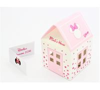 N 20 Scatola Bomboniera Portaconfetti Tipo Casetta Confetti Minnie Stars Disney