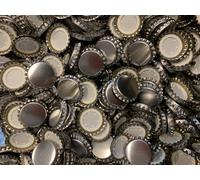 N°200 TAPPI CORONA INOX D.29 MM ARGENTO PER METODO CLASSICO SPUMANTE