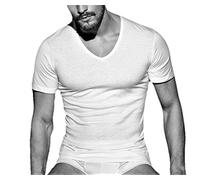 N 3 Maglia Uomo Scollo A Punta Mezza Manica in Cotone Pettinato. Questo Capo è Stato Realizzato con Le Migliori Tecniche di Lavorazione, nel Rispetto della Migliore Tradizione manifatturiera Italiana