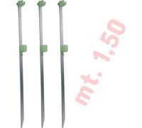 n. 3 picchetto pesca surfcasting reggi canna mt. 1,50 puntale surf mare kit