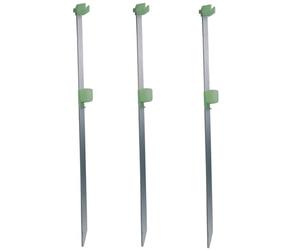 n. 3 picchetto pesca surfcasting reggi canna mt. 1,50 puntale surf mare kit