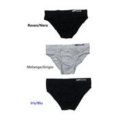N.3-SLIP-Mutande-Uomo-GAS UNDERWEAR-Cotone Bielastico-elastico Interno con LOGO