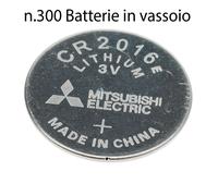 n. 300 batterie al litio CR2016 MITSUBISHI ELECTRIC 3Vin vassoio
