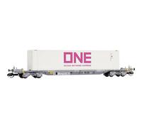 N 4 assi. Vagone per il trasporto di container della ONE Arnold HN9762