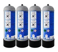 N° 4 BOMBOLE CO2 E290 1300 Grammi MONOUSO ALIMENTARE GASATORE ACQUA USA E GETTA