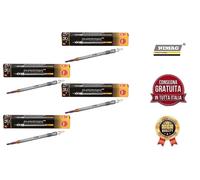 N° 4 Candelette per Alfa Mito Fiat 500 Panda Grande Punto EVO 1.3 Multijet